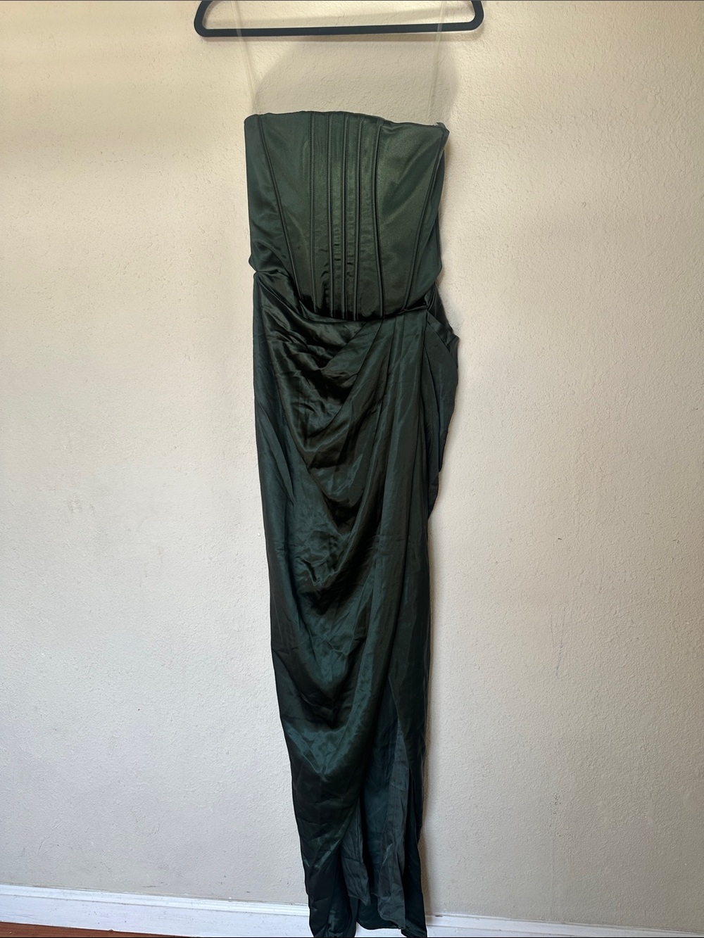 House of CB Carelle Strapless Corset Satin Dress | Lace-Up Back Size M NWOT - Picture 5 of 17